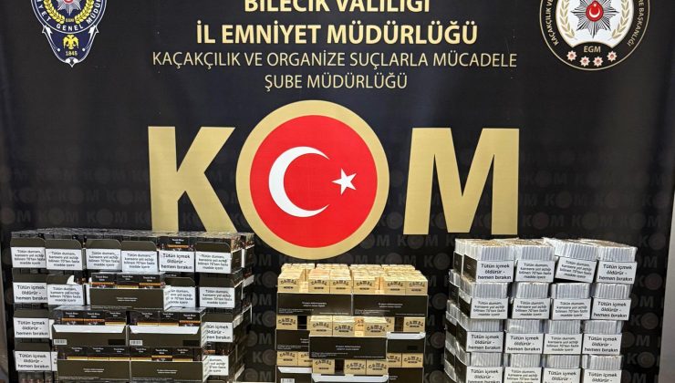 Bilecik’te Kaçak Tütün Operasyonu: Binlerce Makaron ve 80 Kilo Tütün Ele Geçirildi