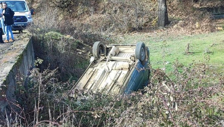 Esemen Köyü Yolunda Kaza: Araç Köprüden Düştü, Sürücü Yaralandı
