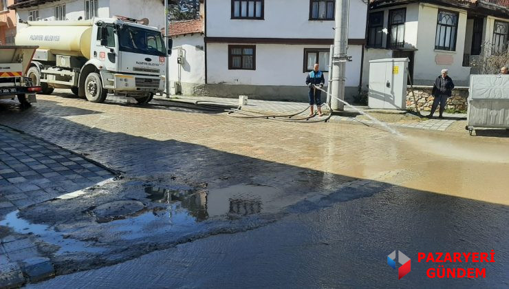 Pazaryeri Bayrama Hazır: Cadde ve Sokaklar Baştan Sona Temizlendi