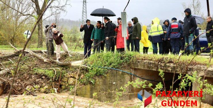 Vali Sözer Taşkın Riski Bulunan Bölgelerde İncelemelerde Bulundu
