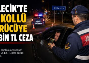ALKOLLÜ SÜRÜCÜYE 25 BİN TL CEZA